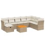 Set de sofás de jardín 9 pzas con cojines ratán sintético beige de , Conjuntos de jardín - Ref: Foro24-3264761, Precio: 571,6...