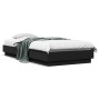 Estructura de cama madera de ingeniería negra 90x200 cm de , Camas y somieres - Ref: Foro24-839603, Precio: 90,88 €, Descuent...