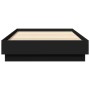 Estructura de cama madera de ingeniería negra 90x200 cm de , Camas y somieres - Ref: Foro24-839603, Precio: 90,88 €, Descuent...