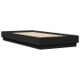 Estructura de cama madera de ingeniería negra 90x200 cm de , Camas y somieres - Ref: Foro24-839603, Precio: 90,88 €, Descuent...