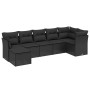Set de comedor de jardín 7 pzas y cojines ratán sintético negro de , Conjuntos de jardín - Ref: Foro24-3263191, Precio: 446,4...