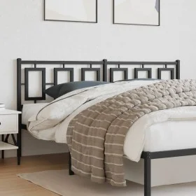 Cabecero de metal negro 180 cm de , Cabeceros y pies de cama - Ref: Foro24-374277, Precio: 48,67 €, Descuento: %