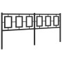 Cabecero de metal negro 180 cm de , Cabeceros y pies de cama - Ref: Foro24-374277, Precio: 49,63 €, Descuento: %