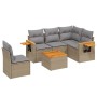 Juego de sofás jardín con cojines 6 pzas ratán sintético beige de , Conjuntos de jardín - Ref: Foro24-3226822, Precio: 382,63...