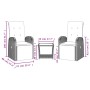Set comedor de jardín 3 piezas con cojines ratán sintético gris de , Conjuntos de jardín - Ref: Foro24-3277627, Precio: 367,3...