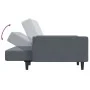 Sofá cama de 2 plazas con taburete terciopelo gris oscuro de , Sofás - Ref: Foro24-3216237, Precio: 303,63 €, Descuento: %