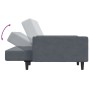 Sofá cama de 2 plazas con taburete terciopelo gris oscuro de , Sofás - Ref: Foro24-3216237, Precio: 309,92 €, Descuento: %