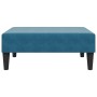 Sofá cama de 2 plazas con taburete terciopelo azul de , Sofás - Ref: Foro24-3216249, Precio: 331,90 €, Descuento: %
