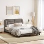 Estructura de cama con cabecero de tela gris taupe 120x200 cm de , Camas y somieres - Ref: Foro24-3207762, Precio: 218,91 €, ...