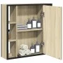 Armario con espejo de baño madera roble Sonoma 60x16x60 cm de , Tocadores - Ref: Foro24-842427, Precio: 77,29 €, Descuento: %