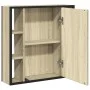 Armario con espejo de baño madera roble Sonoma 60x16x60 cm de , Tocadores - Ref: Foro24-842427, Precio: 77,29 €, Descuento: %