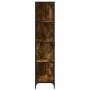 Librería con 4 peldaños madera roble ahumado 139x33,5x149 cm de , Librerías y estanterías - Ref: Foro24-842478, Precio: 139,5...