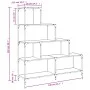 Librería con 4 peldaños madera roble ahumado 139x33,5x149 cm de , Librerías y estanterías - Ref: Foro24-842478, Precio: 139,5...