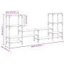 Mueble de TV madera de ingeniería gris Sonoma 206,5x28,5x95 cm de , Muebles TV - Ref: Foro24-842484, Precio: 95,14 €, Descuen...