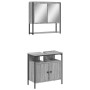 Set de muebles de baño 2 pzas madera contrachapada gris sonoma de , Muebles de baño - Ref: Foro24-3214658, Precio: 108,05 €, ...