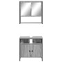 Set de muebles de baño 2 pzas madera contrachapada gris sonoma de , Muebles de baño - Ref: Foro24-3214658, Precio: 108,05 €, ...