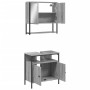 Set de muebles de baño 2 pzas madera contrachapada gris sonoma de , Muebles de baño - Ref: Foro24-3214658, Precio: 108,05 €, ...