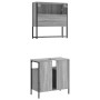 Set de muebles de baño 2 pzas madera contrachapada gris sonoma de , Muebles de baño - Ref: Foro24-3214658, Precio: 108,05 €, ...