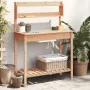 Mesa para macetas con fregadero madera abeto 147,5x44x139,5 cm de , Soportes para macetas - Ref: Foro24-156347, Precio: 103,7...