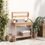 Mesa para macetas con fregadero madera abeto 147,5x44x139,5 cm de , Soportes para macetas - Ref: Foro24-156347, Precio: 101,7...