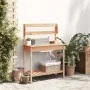 Mesa para macetas con fregadero madera abeto 147,5x44x139,5 cm de , Soportes para macetas - Ref: Foro24-156347, Precio: 103,7...