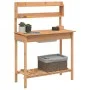 Mesa para macetas con fregadero madera abeto 147,5x44x139,5 cm de , Soportes para macetas - Ref: Foro24-156347, Precio: 103,7...