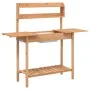 Mesa para macetas con fregadero madera abeto 147,5x44x139,5 cm de , Soportes para macetas - Ref: Foro24-156347, Precio: 103,7...