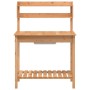 Mesa para macetas con fregadero madera abeto 147,5x44x139,5 cm de , Soportes para macetas - Ref: Foro24-156347, Precio: 101,7...