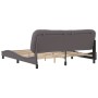 Estructura de cama con cabecero cuero sintético gris 180x200cm de , Camas y somieres - Ref: Foro24-3208019, Precio: 254,00 €,...