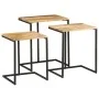 Mesas apilables 3 piezas madera maciza de acacia de , Mesas auxiliares - Ref: Foro24-372724, Precio: 60,85 €, Descuento: %
