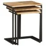 Mesas apilables 3 piezas madera maciza de acacia de , Mesas auxiliares - Ref: Foro24-372724, Precio: 60,85 €, Descuento: %