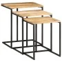 Stapelbare Tische 3 Stück aus massivem Akazienholz von , Seitentische - Ref: Foro24-372724, Preis: 60,85 €, Rabatt: %