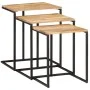 Mesas apilables 3 piezas madera maciza de acacia de , Mesas auxiliares - Ref: Foro24-372724, Precio: 60,85 €, Descuento: %