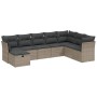 Set de sofás de jardín 8 pzas y cojines ratán sintético gris de , Conjuntos de jardín - Ref: Foro24-3263276, Precio: 466,81 €...