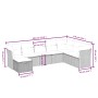 Set de sofás de jardín 8 pzas y cojines ratán sintético gris de , Conjuntos de jardín - Ref: Foro24-3263276, Precio: 466,81 €...