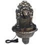 Fuente mural con diseño de cabeza de león color bronce de vidaXL, Fuentes y cascadas - Ref: Foro24-48222, Precio: 67,30 €, De...
