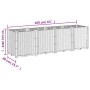 Jardinera PP gris 160x40x53 cm de , Maceteros y jardineras - Ref: Foro24-367856, Precio: 123,37 €, Descuento: %