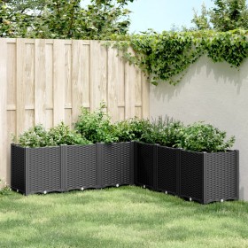 Jardinera PP negro 160x160x53 cm de , Maceteros y jardineras - Ref: Foro24-367868, Precio: 222,53 €, Descuento: %