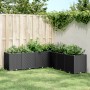 Jardinera PP negro 160x160x53 cm de , Maceteros y jardineras - Ref: Foro24-367868, Precio: 222,53 €, Descuento: %