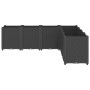 Jardinera PP negro 160x160x53 cm de , Maceteros y jardineras - Ref: Foro24-367868, Precio: 222,53 €, Descuento: %