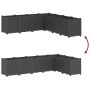 Jardinera PP negro 160x160x53 cm de , Maceteros y jardineras - Ref: Foro24-367868, Precio: 222,53 €, Descuento: %