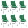 Cojines para silla con respaldo bajo 6 uds tela Oxford verde de , Cojines para sillas y sofás - Ref: Foro24-377688, Precio: 9...