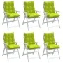 Cojines para silla respaldo bajo 6 uds tela Oxford verde brillo de , Cojines para sillas y sofás - Ref: Foro24-377706, Precio...