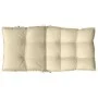 Cojines para silla con respaldo bajo 4 uds tela Oxford beige de , Cojines para sillas y sofás - Ref: Foro24-377681, Precio: 5...