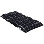 Cojines de silla respaldo bajo 2 uds tela Oxford cuadros negro de , Cojines para sillas y sofás - Ref: Foro24-377719, Precio:...