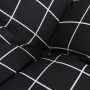 Cojines de silla respaldo bajo 2 uds tela Oxford cuadros negro de , Cojines para sillas y sofás - Ref: Foro24-377719, Precio:...