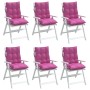 Cojines para silla con respaldo bajo 6 uds tela Oxford rosa de , Cojines para sillas y sofás - Ref: Foro24-377733, Precio: 10...