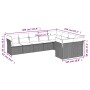 Set muebles jardín 9 pzas y cojines ratán sintético gris claro en Conjuntos de jardín | Comprar online en Foru.es