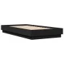 Estructura de cama con luces LED negro 75x190 cm de , Camas y somieres - Ref: Foro24-839547, Precio: 100,14 €, Descuento: %