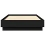 Estructura de cama con luces LED negro 75x190 cm de , Camas y somieres - Ref: Foro24-839547, Precio: 100,14 €, Descuento: %